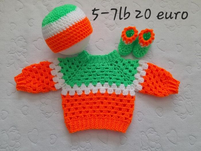 Handmade premature baby cardigans