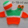 Handmade premature baby cardigans and hat's Image 2