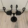Black Cast Iron Candlebra Image 5