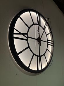 Will and I clearance Very large lit wall clock 120cm