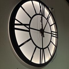 Will and I clearance Very large lit wall clock 120cm