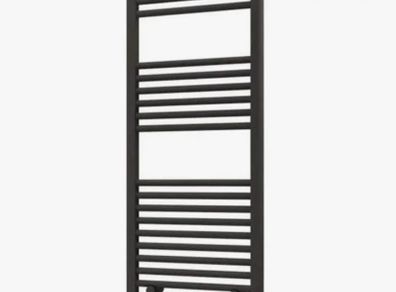 Wingrave 1200 x 500 straight multirail towel rail matt black