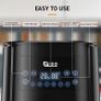 Air Fryer 5.5L with Rapid Air Circulation,1700W Air Fryers for Home Use with 60 Minute Timer&Temperature,Nonstick Basket for Healthy Oil Free & Low Fat Cooking,Black (FREE POSTAGE) Image 6