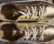 Hush Puppies Gold Leather trainers 8