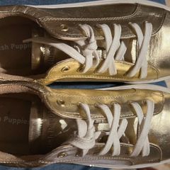 Hush Puppies Gold Leather trainers 8