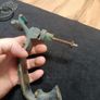 Heavy Vintage Brass Scrolling Door Knocker Great Patina Image 5
