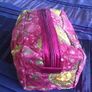Pink Make up bag with sun design Image 4