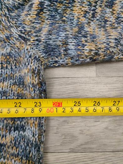Folk Fisherman Wool Blend Crewneck Jumper Sweater Mens M/L