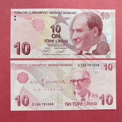 Turkey  10 Lira 2009  Pick  223a.   ( Uncirculated )