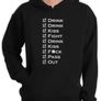 Drink Fight Pass out Hoodie great for stag parties Image 2