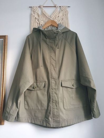 Khaki Green S.oliver Parka Size Large
