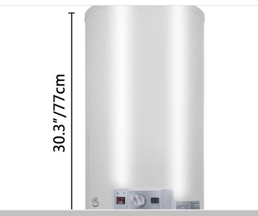 FlowerW Electric Water Heater 80L Temperature Setting Range Water Pressure with Tank Water Heater for Kitchen Bathroom