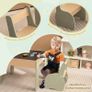Kids Table with 2 Chairs, 3 Piece Wooden Furniture Set with Reversible  Removable Tabletop, Drawing Table with Storage, Elephant Shaped Childrens Seating Set for Ages 3 to 6 Image 7