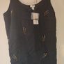 river island black embellished top and skirt Image 4