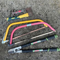 Bow saws and assorted tools
