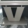 Brand-New Extendable Light Grey Dining Table Image 5