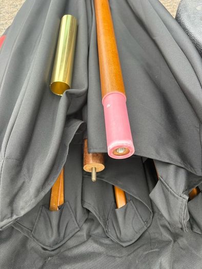 Diameter 3m Solid hardwood Garden Parasol with heavy-duty Base