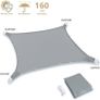 Sun Shade Sail Waterproof Outdoor Garden Patio Party Sunscreen Awning 2x2x2m Triangle Canopy 98% UV Block with Free Rope Image 3