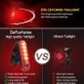 Super Bright Bike Light Set, Powerful LED USB Rechargeable Front Headlight and Back Taillight, 2000mah Lithium Battery, Waterproof, 4 Lighting Modes Mountain Road Bicycle Lights (FREE POSTAGE) Image 6