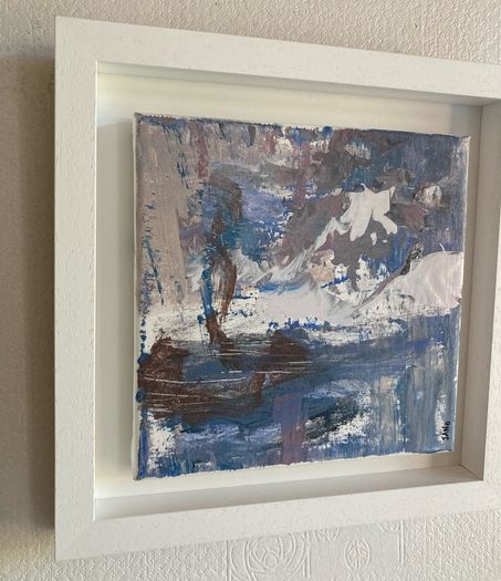 Original Abstract Painting  Glacier Trek Contemporary irish  Art
