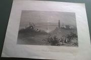 2 old 1840's prints of Clonmacnoise County Offaly