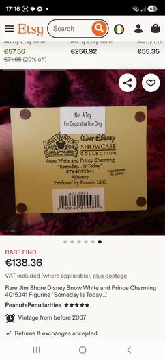 Rare snow white and Prince  by Disney