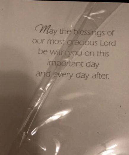 Confirmation card for boy