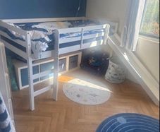 kids slide bed