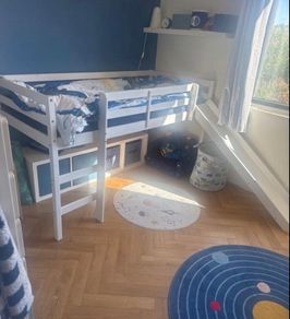 kids slide bed