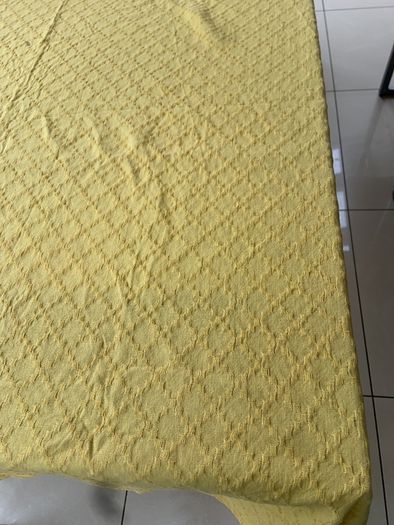 Yellow cotton tablecloth