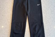 NIKE PRO Girls Black Leggings - 3/4 Capri Length- Size L