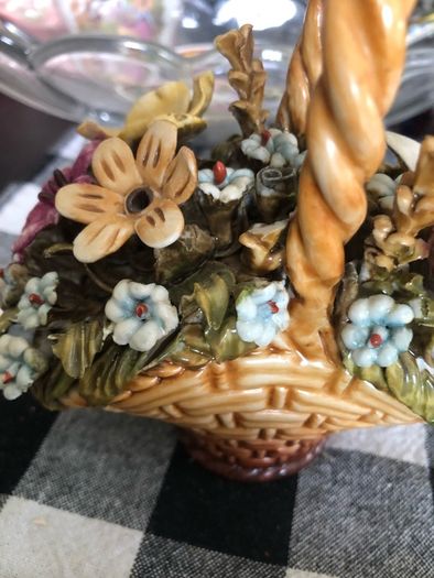 Vintage flower basket