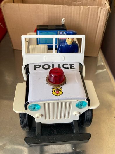 Jeep Radar Police  Tin Toy battery Operated by TN