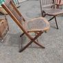 Pair Of Antique Folding Chairs Image 4