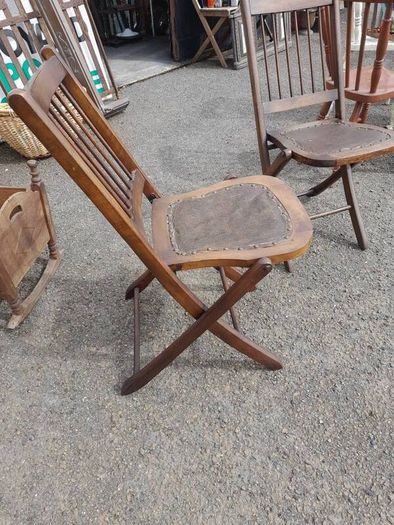 Pair Of Antique Folding Chairs