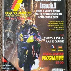 Very Rare 2002 Isle of Man TT Programme - Motorcycle Racing