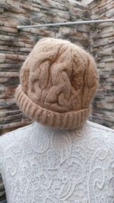 Aran Sweater Market fleece lined wool knit hat 100% wool Lining 100% polyester Great condition