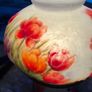 Vintage Hand-Painted Double Light Tulip Table Lamp Image 9