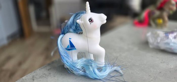 2019 HQG1C Marina Glow in the Dark Custom Ponies like MLP G1 My Little Pony