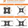 NEW SALE Swivel TV Wall Bracket, for 26-55 inch Screens, for Flat & Curved TV up to 30KG, Tilt Image 5