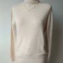 Cream cashmere turtleneck jumper Image 3