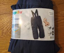 BNWT Lupilu Kids Navy Ski Trousers / Salopettes 4-6 Years (110/116)