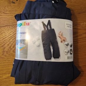 BNWT Lupilu Kids Navy Ski Trousers / Salopettes 4-6 Years (110/116)