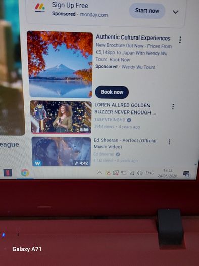 ACER ASPIRE ES1-533 series, Model N16C!, Red, 1.8 Terrabyte HDD, 8GB Ram, Intel Pentium CPU, N4200, 1.1GHz, Microsoft Edge, Chrome