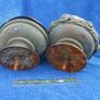 Two antique copper metal finials Image 5