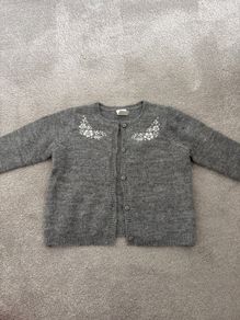 Grey Baby cardigan size 4-6 m