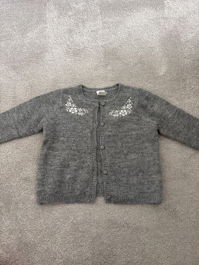 Grey Baby cardigan size 4-6 m