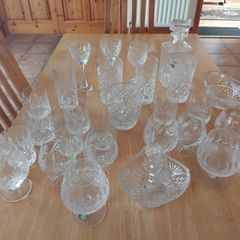 Crystal glasses, decanter 2 dishes  must go by Thursday