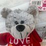Mini Teddy Bear Love You Koochie Valentine approx. 14 cm. Please see photos Image 6