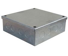 New - Galvanised Adaptable Knock Out Box - pack of 5